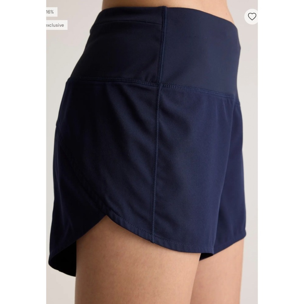 Quince Weightless High-Rise Running Shorts‎ Navy Blue Active Gym Yoga Size Small